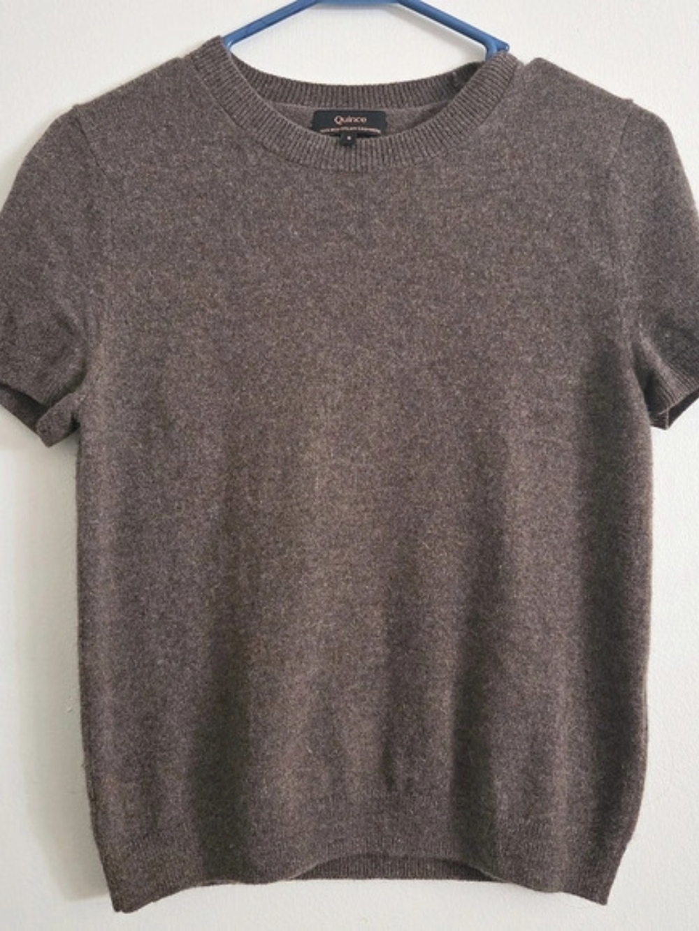 Quince Mongolian Cashmere Tee Cashmere Crewneck Brown Small